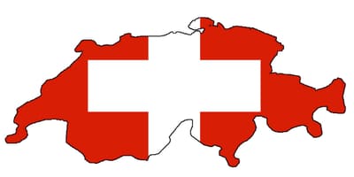 Peta dari bendera swiss