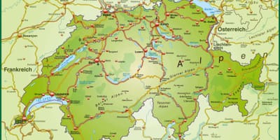 Peta street map of basel di swiss
