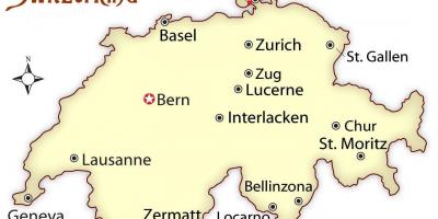 Zurich swiss pada peta